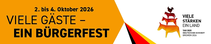 Tag der Deutschen Einheit 2.-4. Oktober 2026