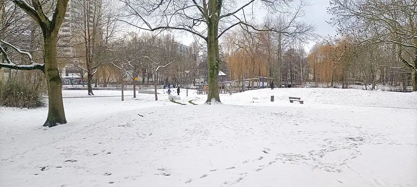 Schnee am Vahrer See